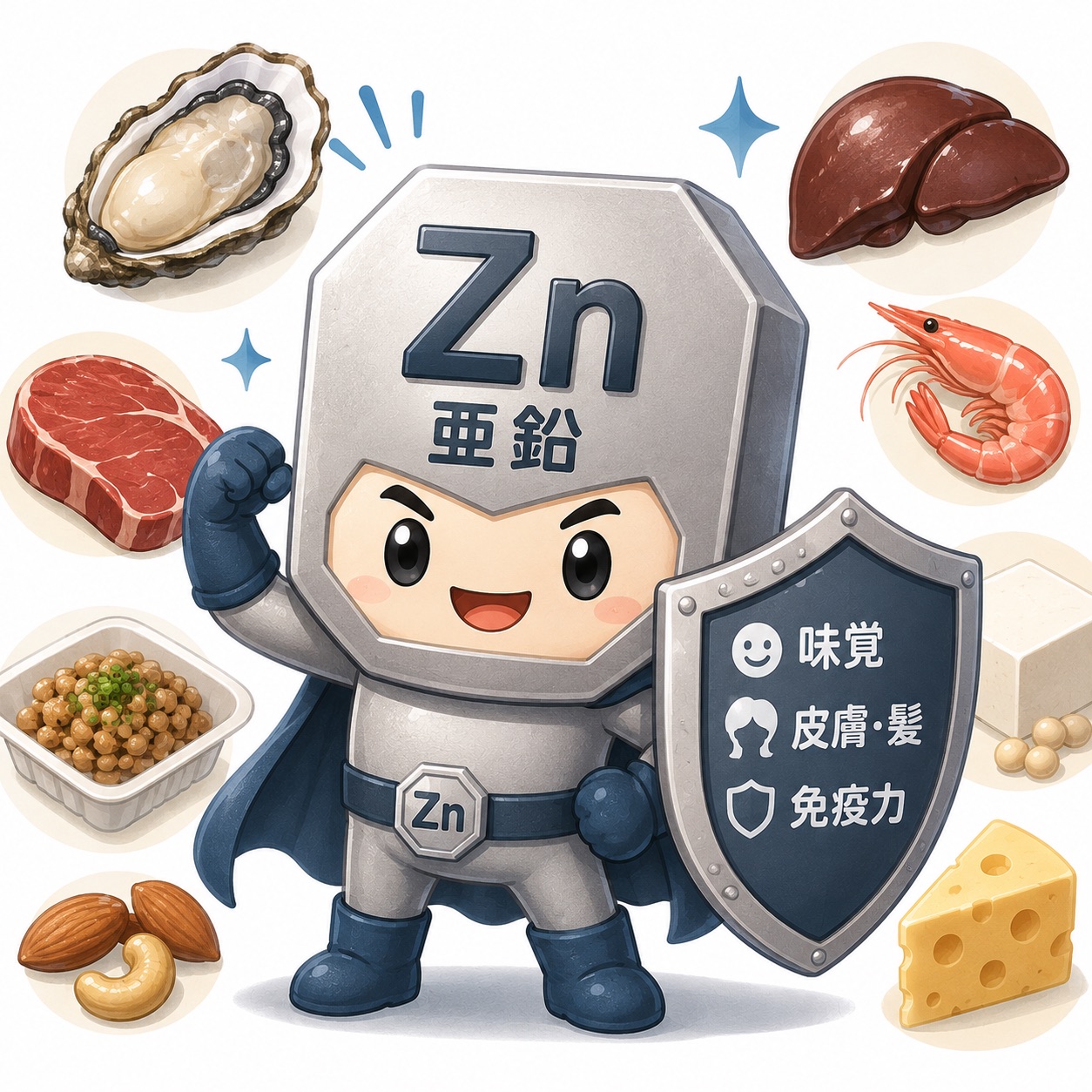 亜鉛完全ガイド｜味覚・肌・免疫を支えるミネラルの正体
