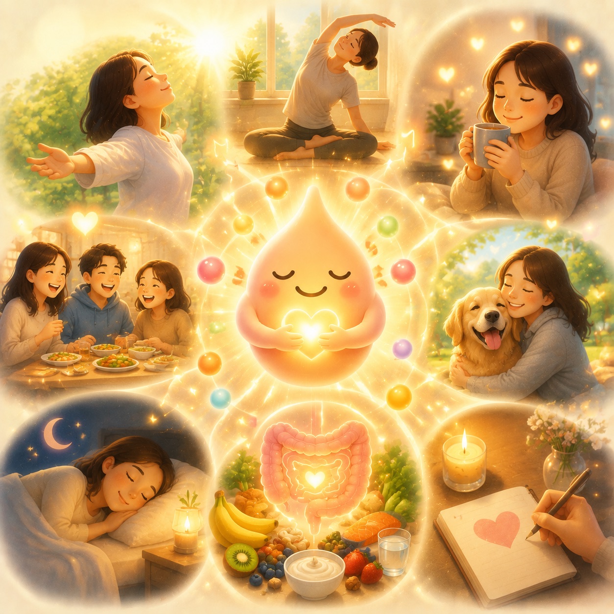幸せホルモンは三つあって、順番があるらしい